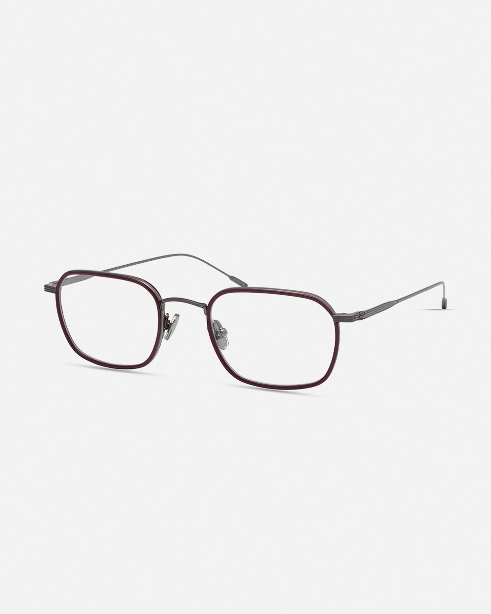 Brushed Gun/Burgundy